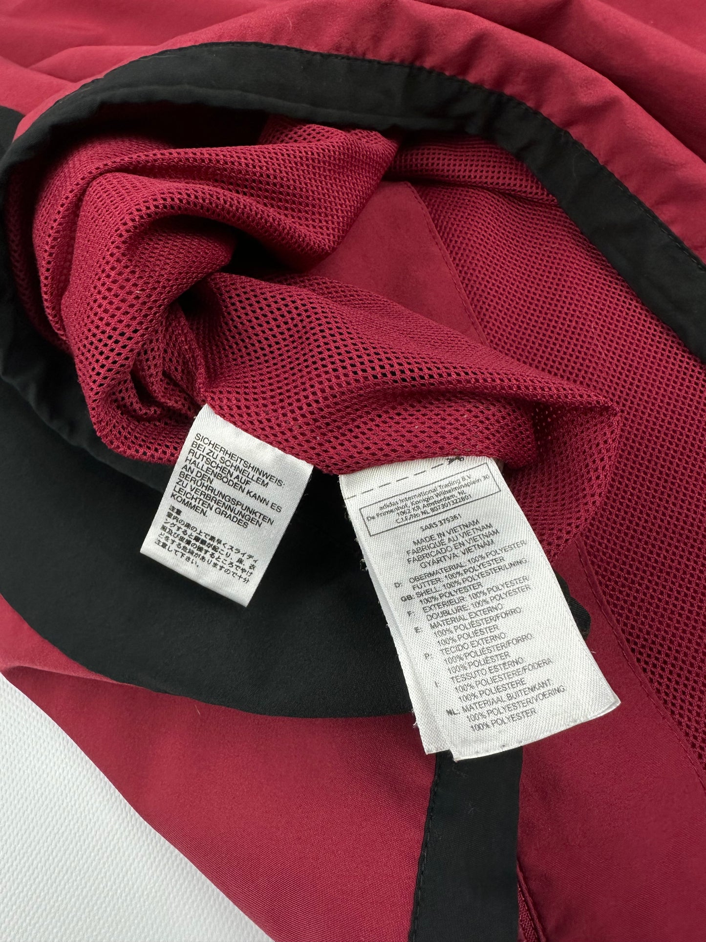 Vintage Adidas Tracksuit rot / schwarz M