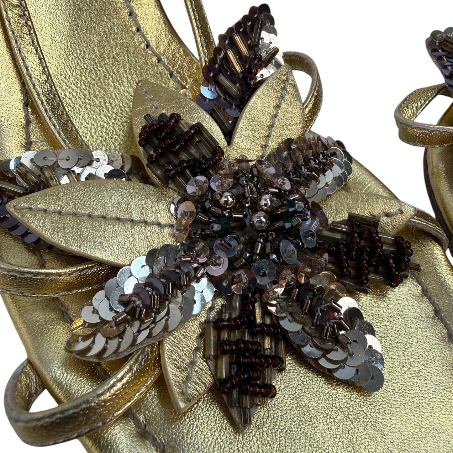 Vintage Miu Miu Heels Gold Gr. 41