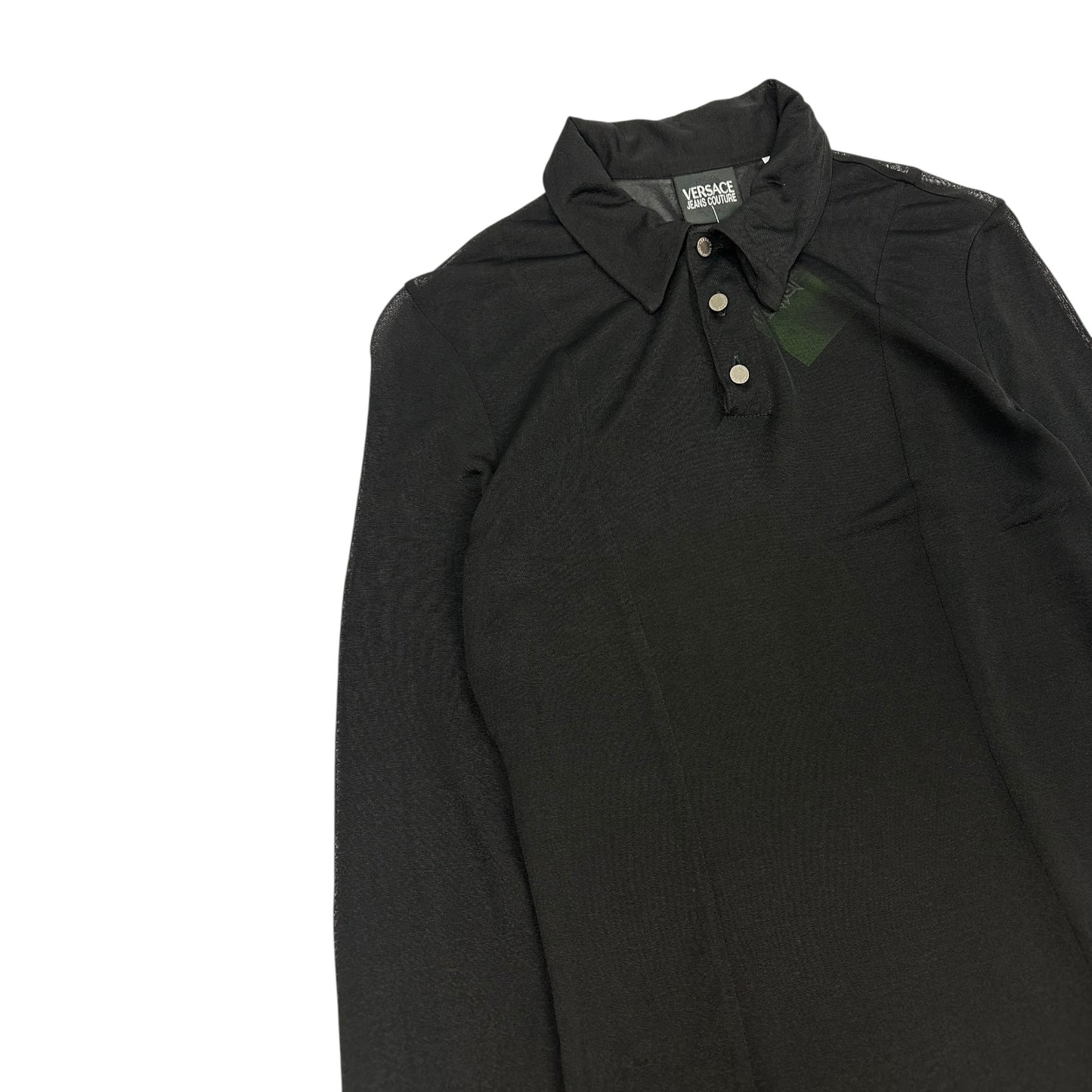 Vintage Versace Jeans Couture Bluse schwarz Damen S