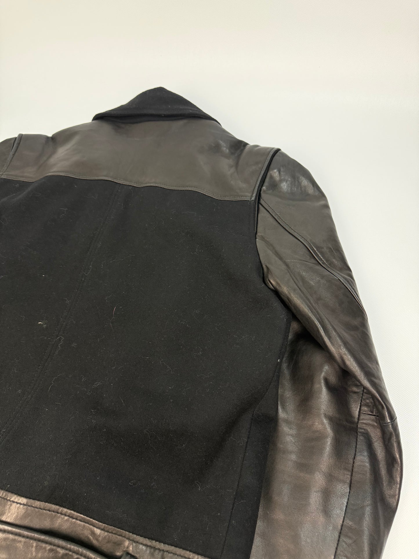 Vintage Galliano Lederjacke schwarz Gr. 52