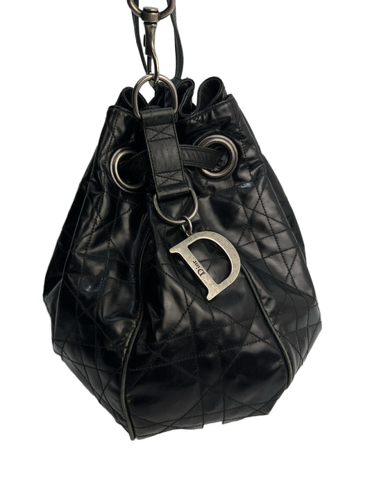 Christan Dior Cannage Lackleder Tasche