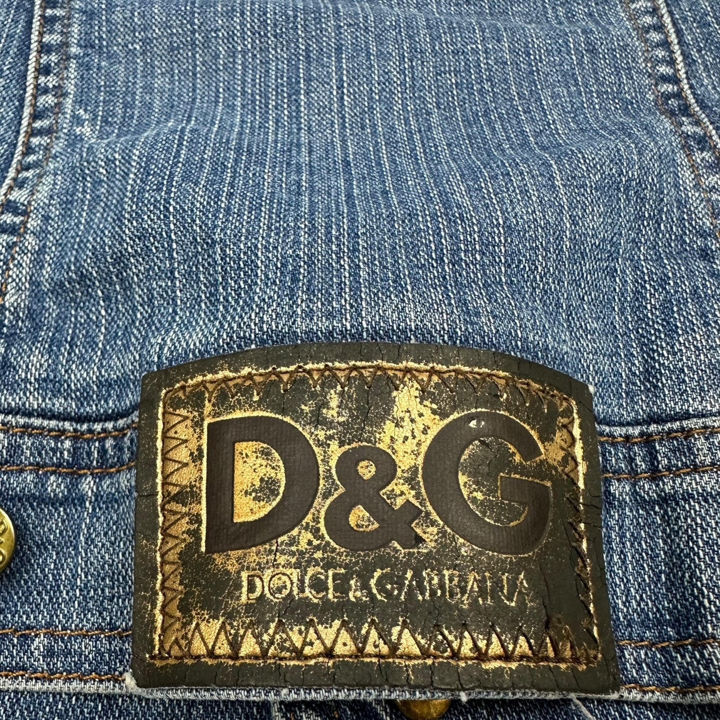 Vintage Dolce & Gabbana Jeansjacke hellblau L