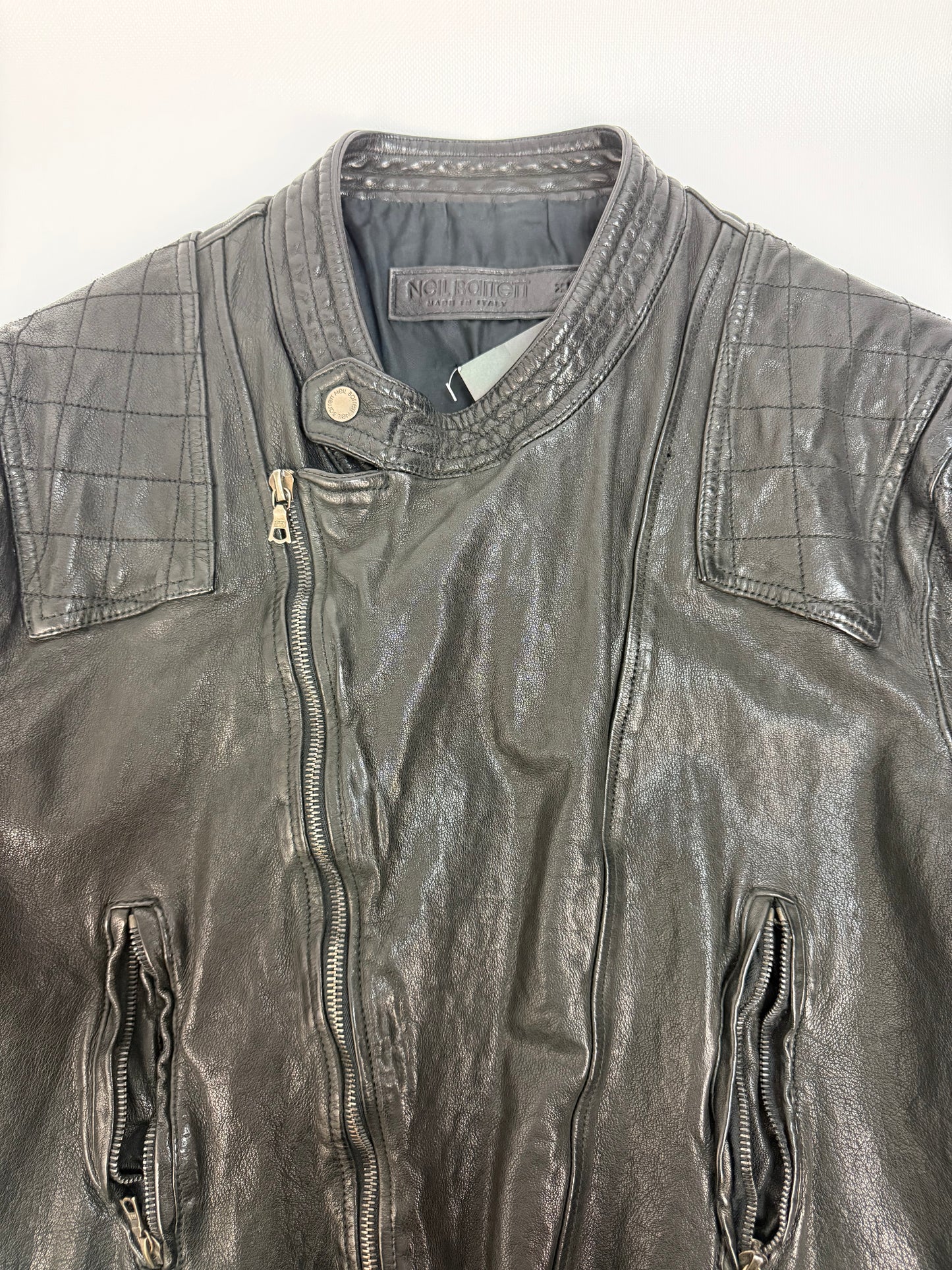 Vintage Neil Barrett Lederjacke schwarz Gr. XL