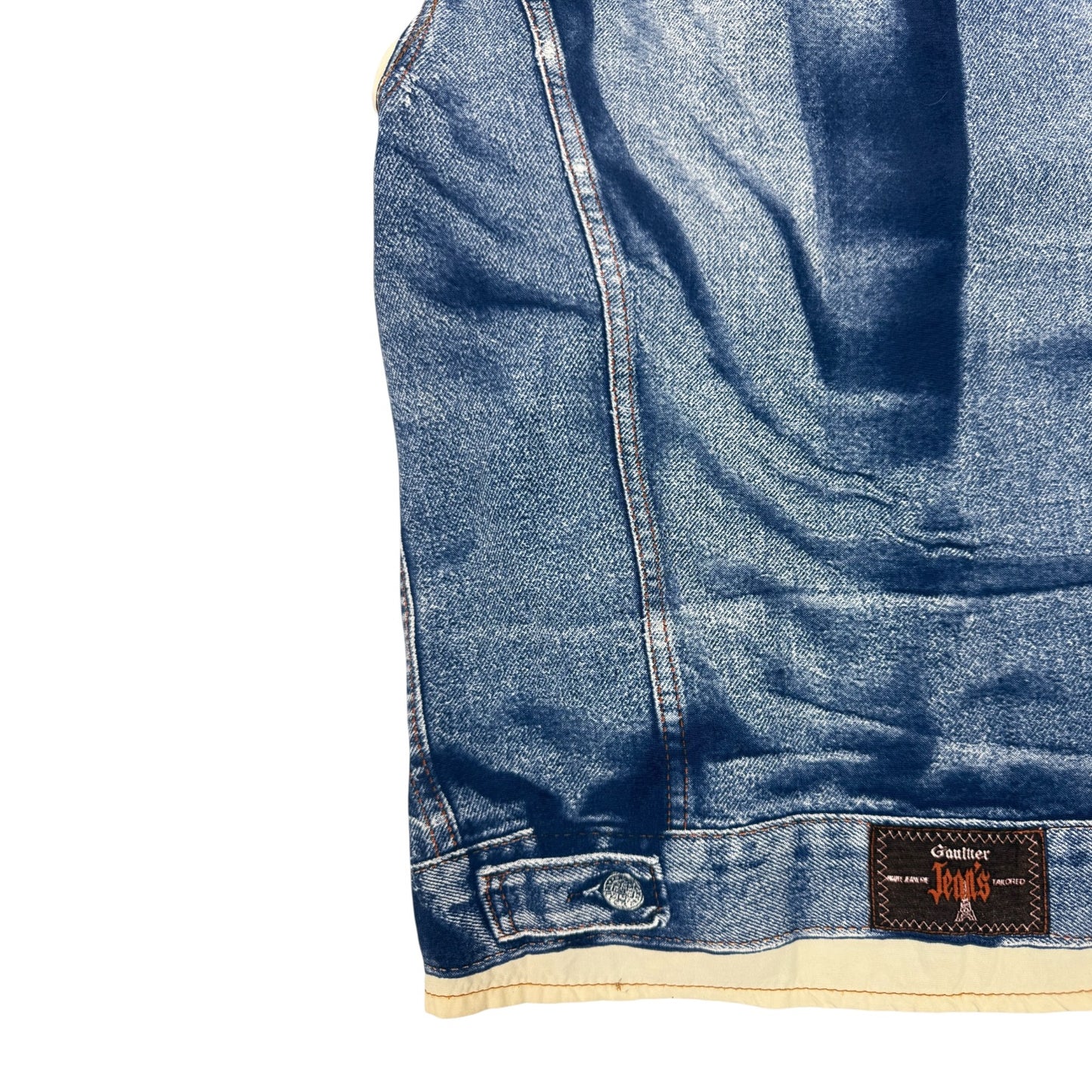 Vintage Gaultier Jeans Weste blau Gr. Damen M