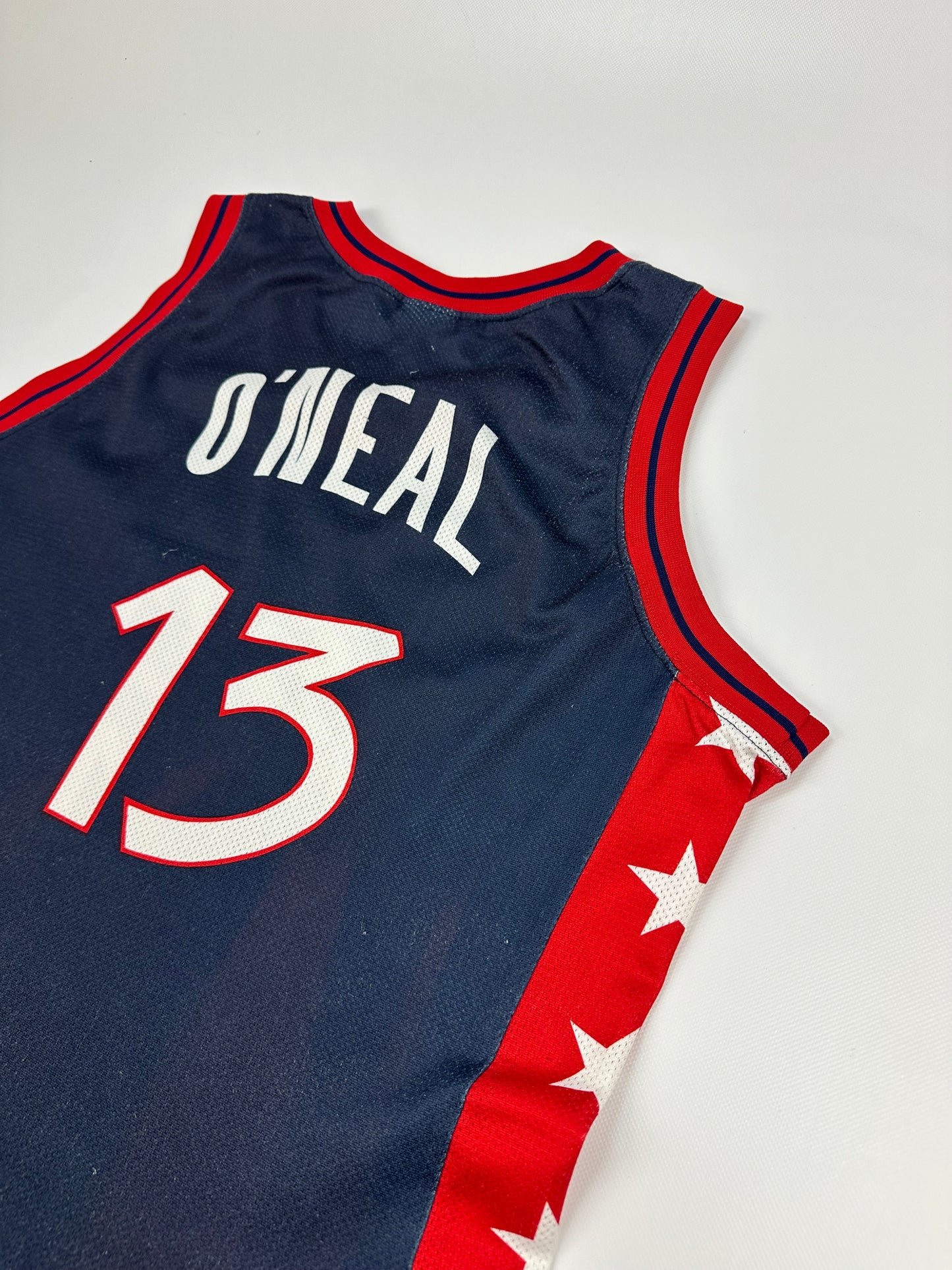 Vintage Champion O‘NEAL / USA Jersey navy/rot Gr. M