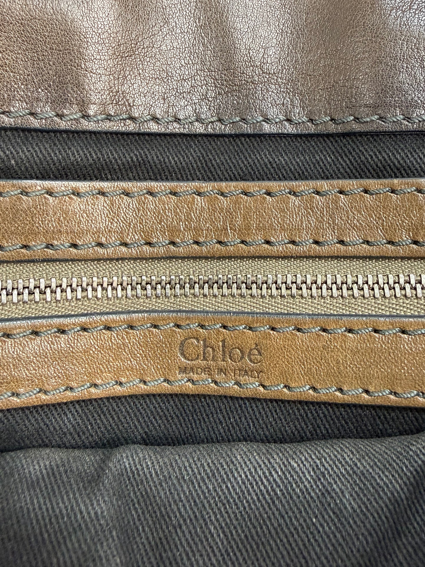 Vintage Chloé Handtasche braun / schwarz