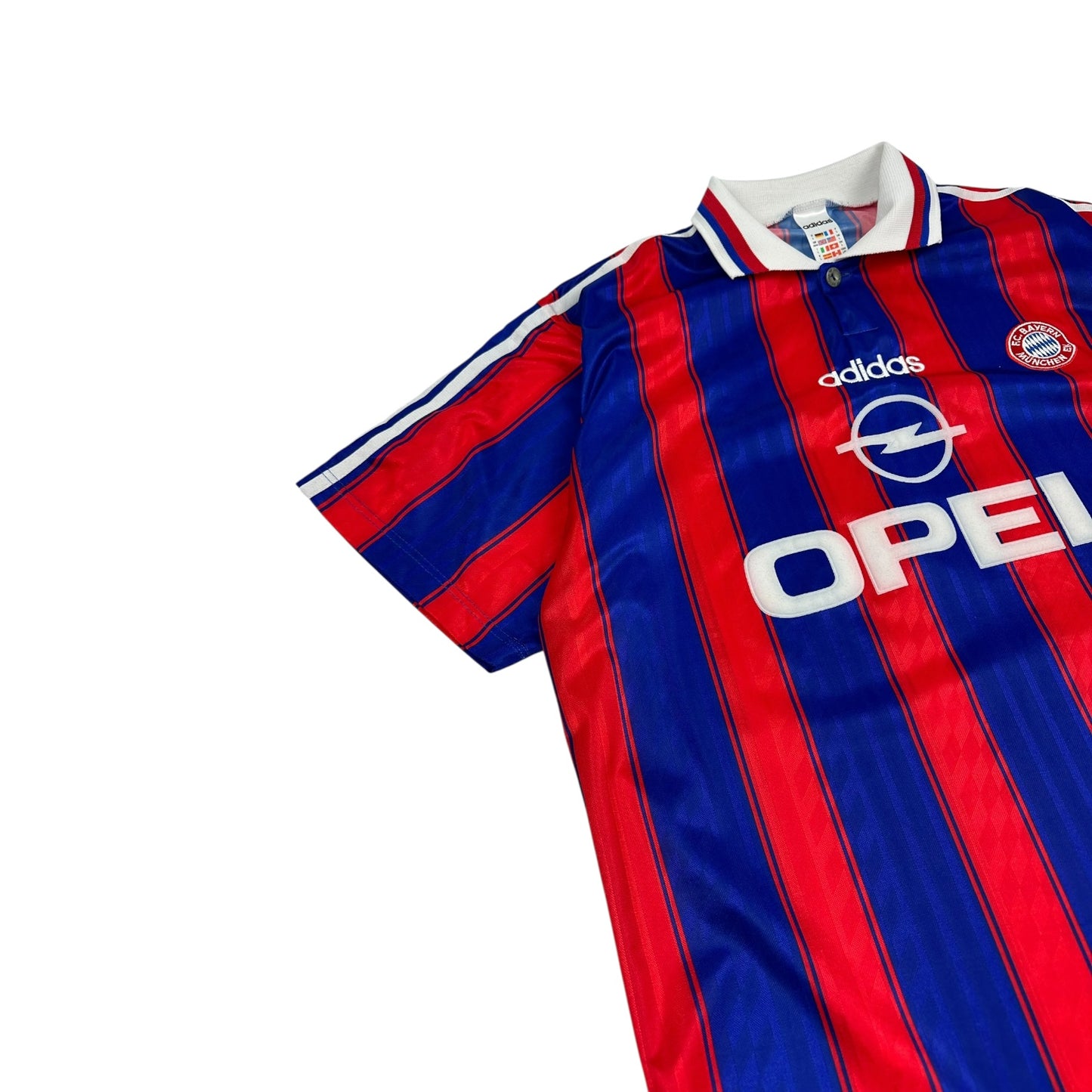 Vintage Adidas FC Bayern Fußball Trikot blau / rot L