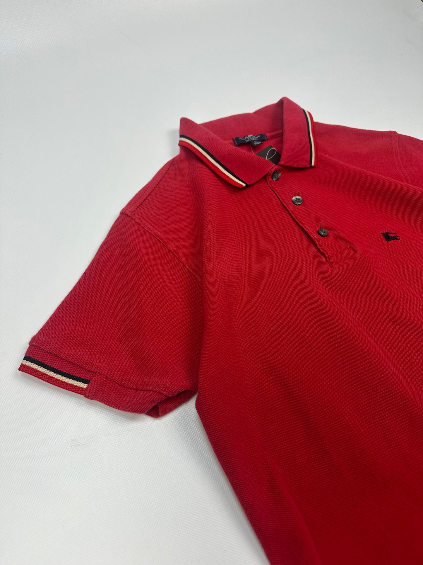 Vintage Burberry Polohemd rot S
