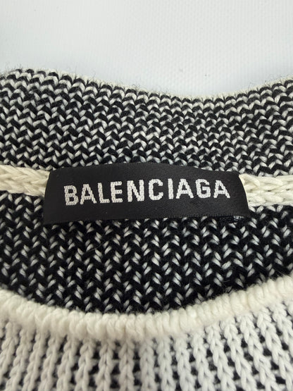 Balenciaga Pullover weiß / schwarz Gr. M