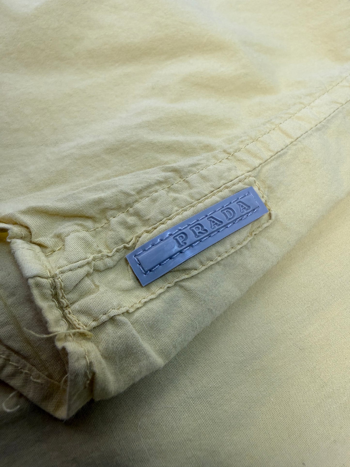 Vintage Prada Hemd gelb Gr. 43
