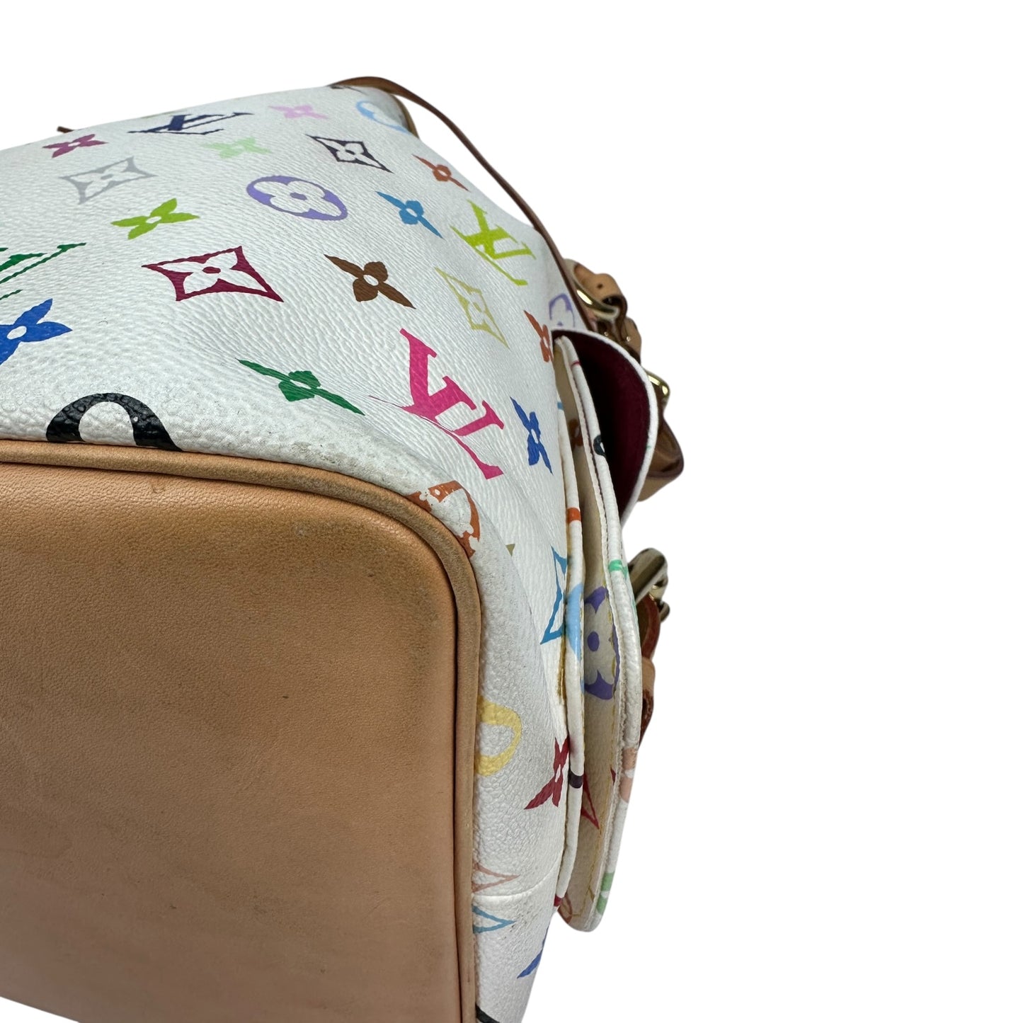 Louis Vuitton Sac Noe Murakami Handtasche weiß / bunt