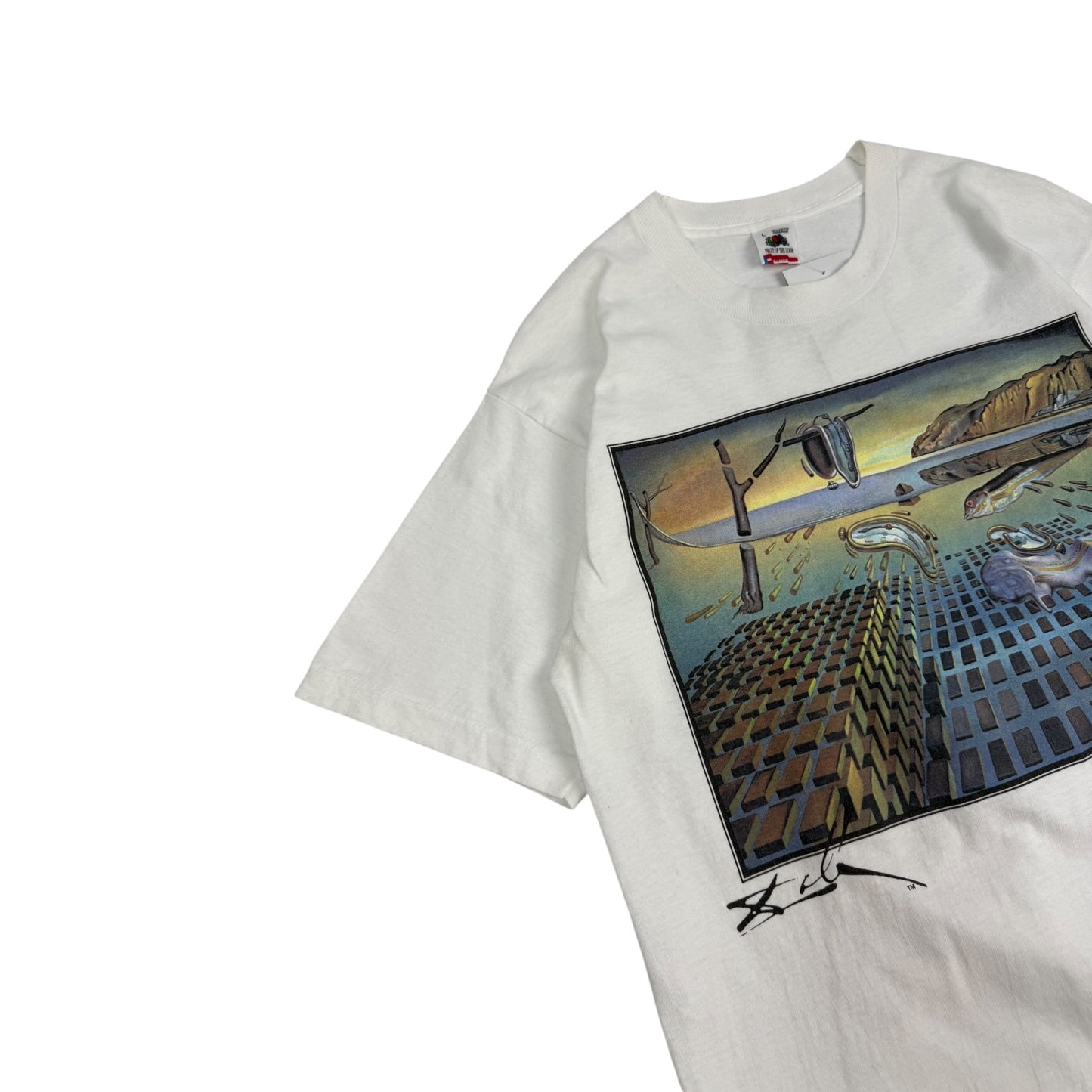 Vintage Salvador Dali T-Shirt weiß L