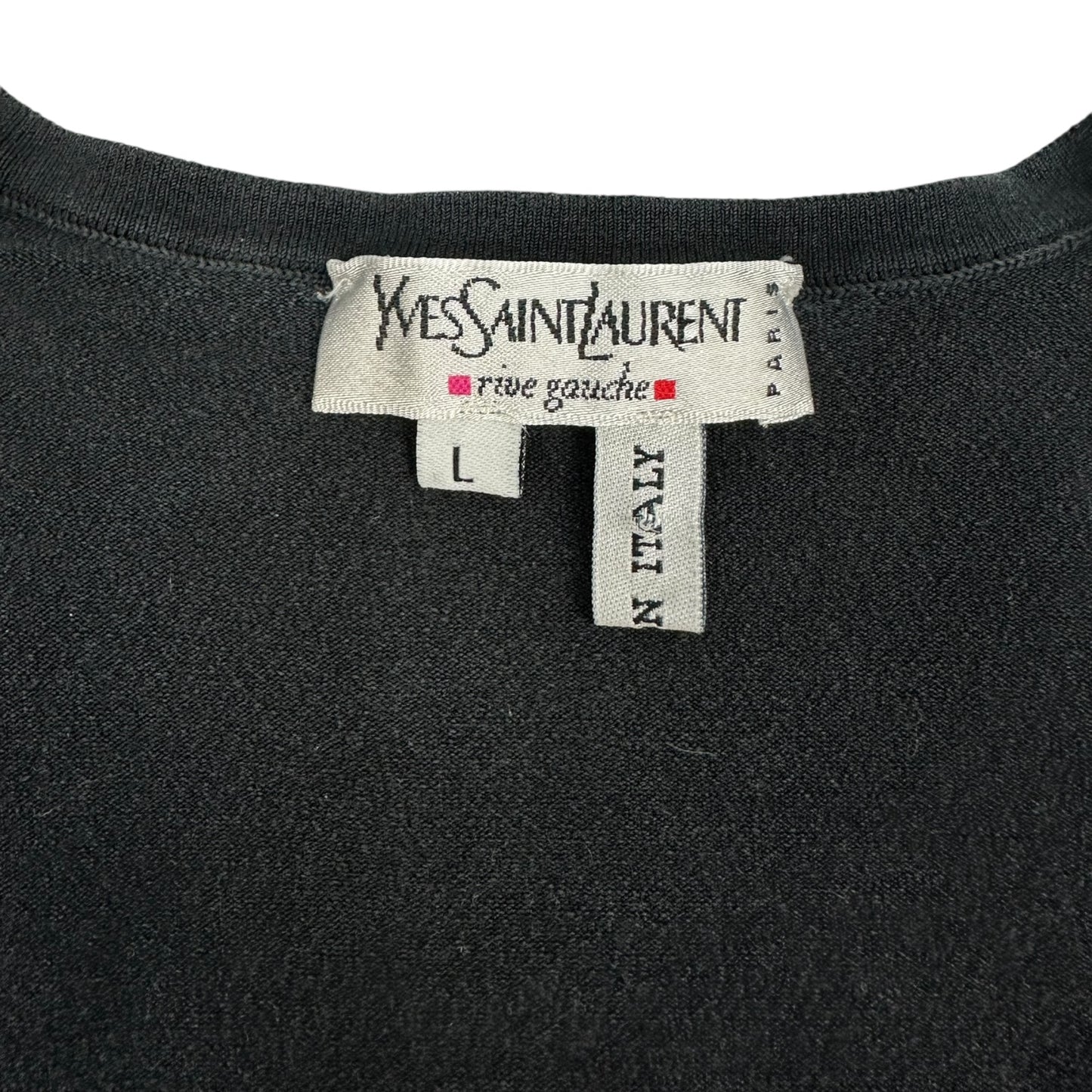 Vintage Yves Saint Laurent Top schwarz Damen L
