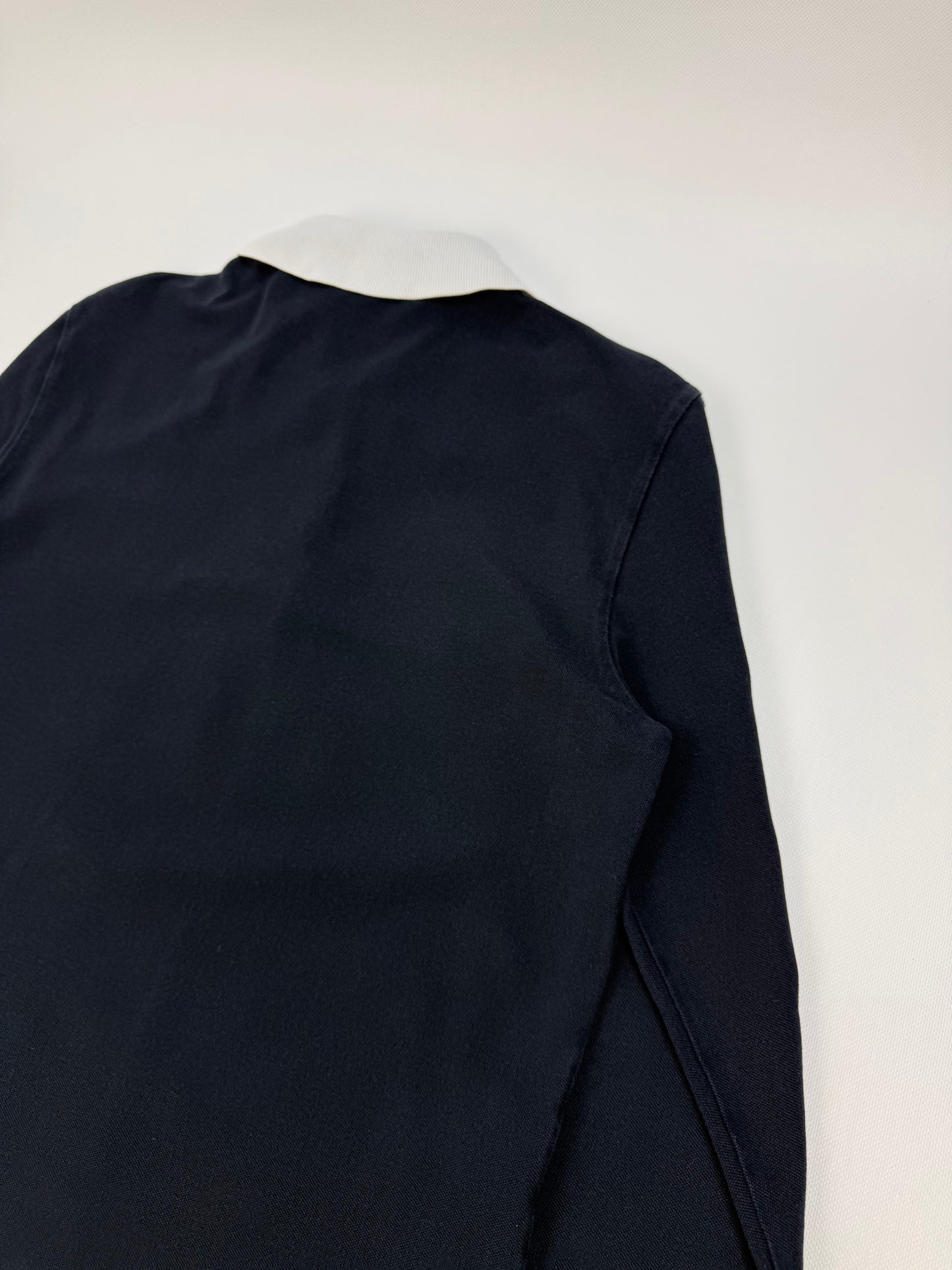 Fendi Polohemd Langarm dunkelblau / weiß Gr. M