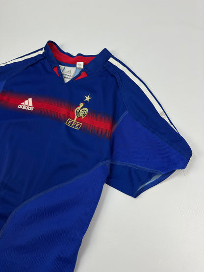 Vintage Adidas Frankreich Trikot blau/rot Gr. S