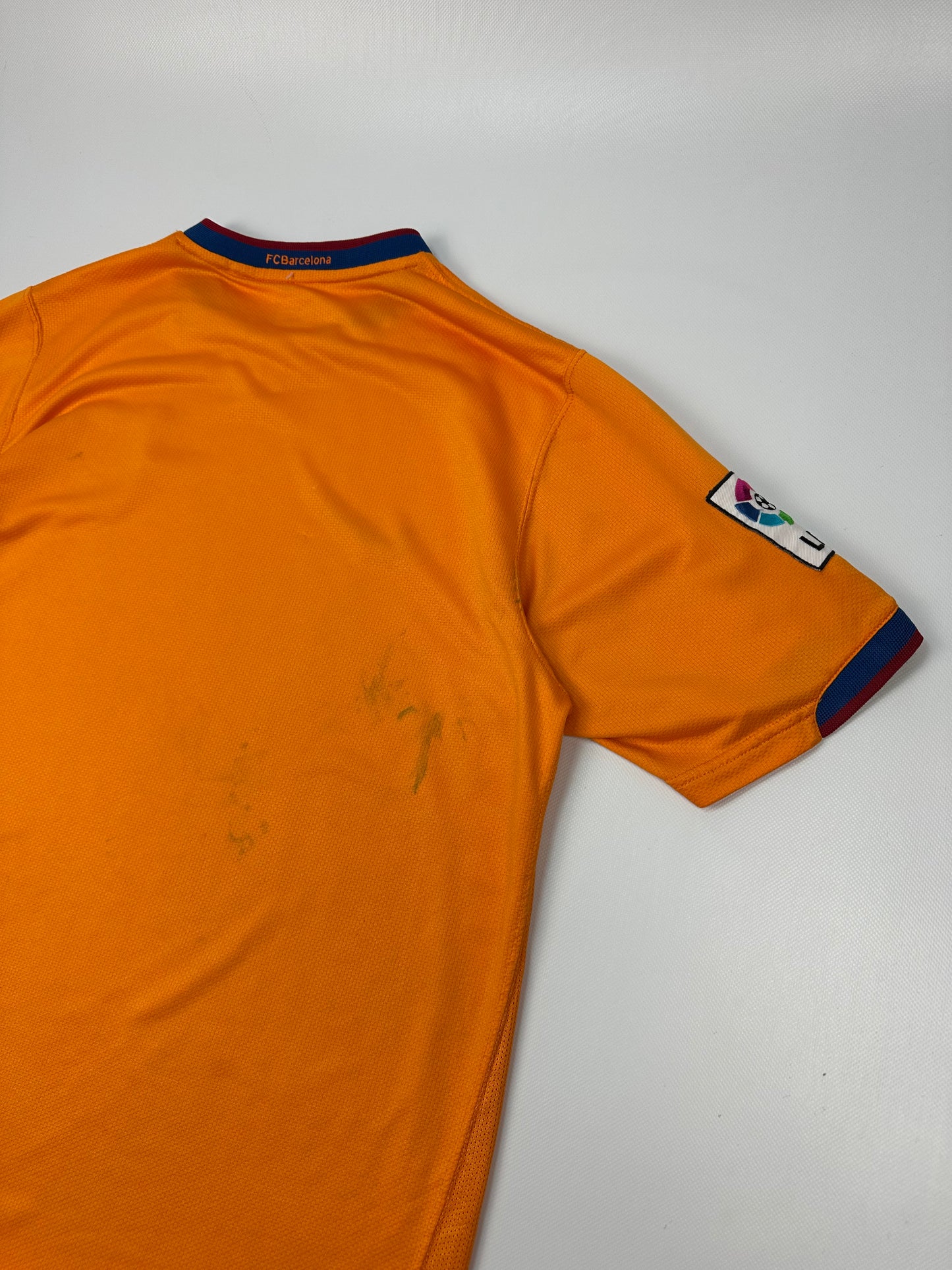 Vintage Nike Barcelona Fußballtrikot orange M
