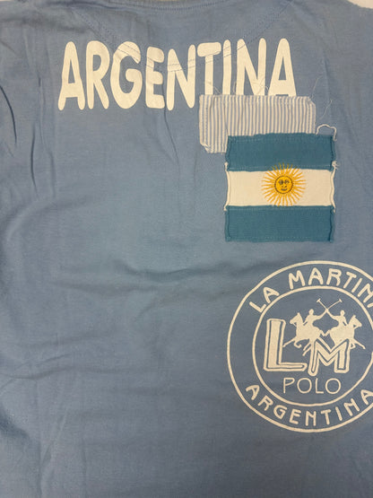 Vintage La Martina Polo hellblau Gr. L
