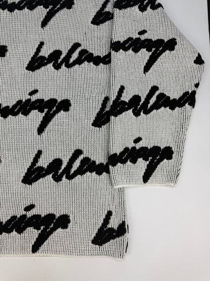 Balenciaga Pullover weiß / schwarz Gr. M