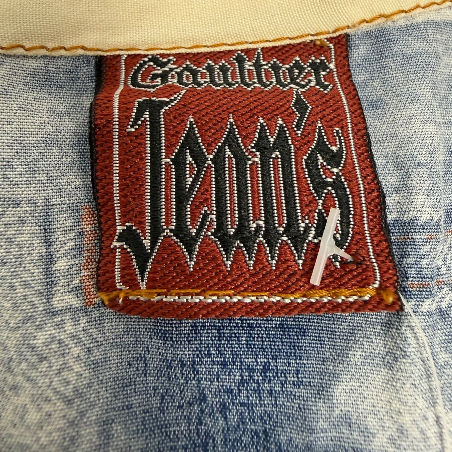 Vintage Gaultier Jeans Weste blau Gr. Damen M