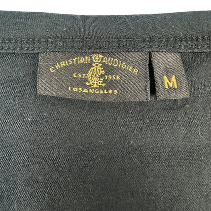 Vintage Christian Audigier Top schwarz Damen M