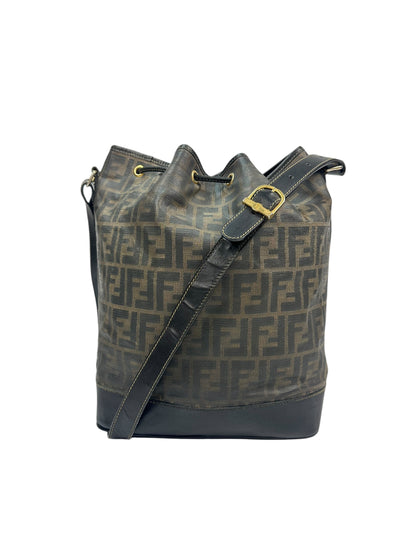 Vintage Fendi Umhängetasche braun/gold