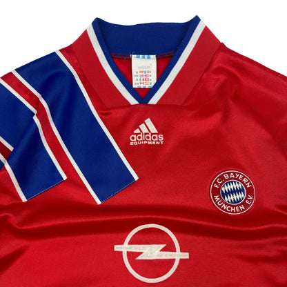 Vintage Adidas F.C. Bayern Fußball Trikot rot / blau M