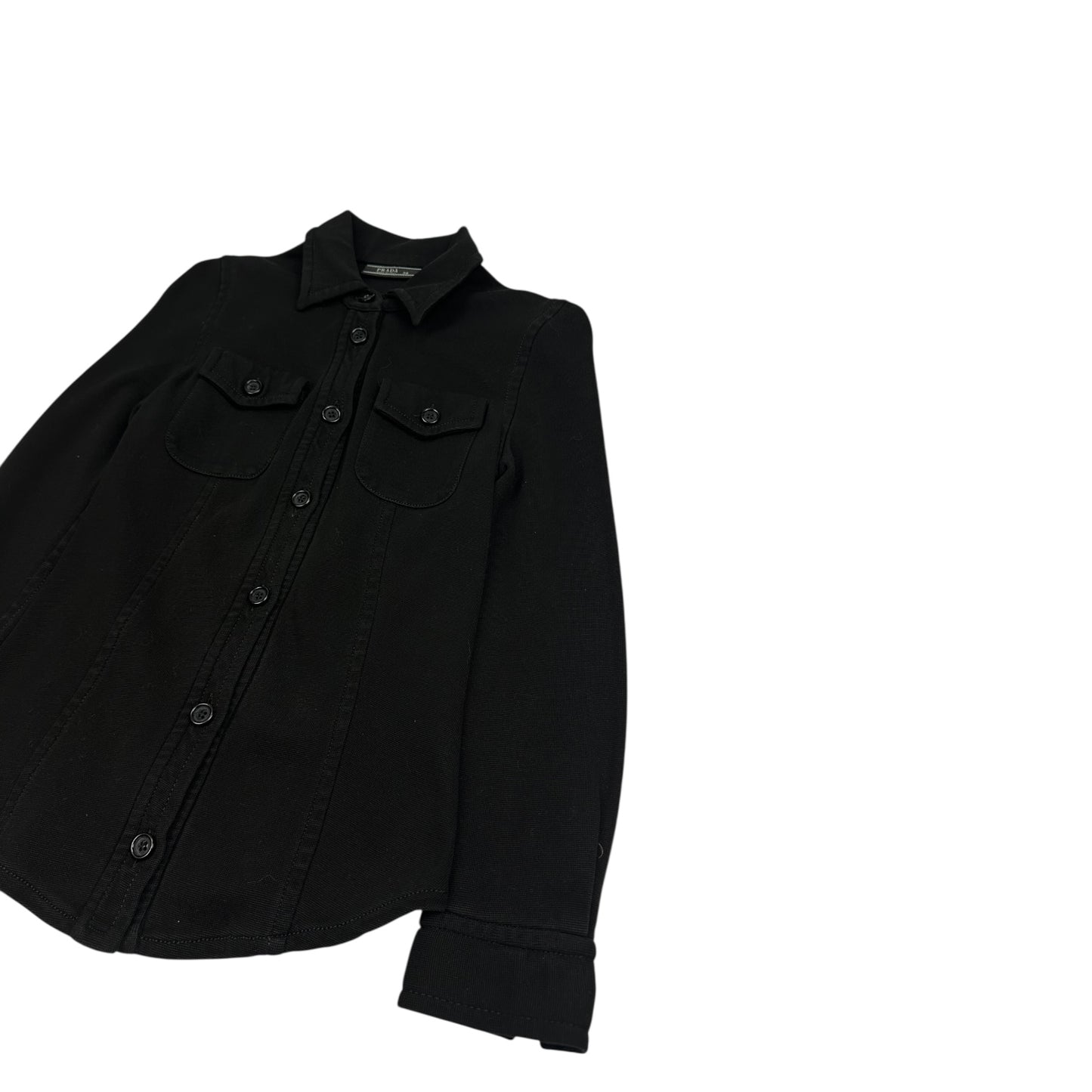 Vintage Prada Bluse schwarz Damen 38/XS