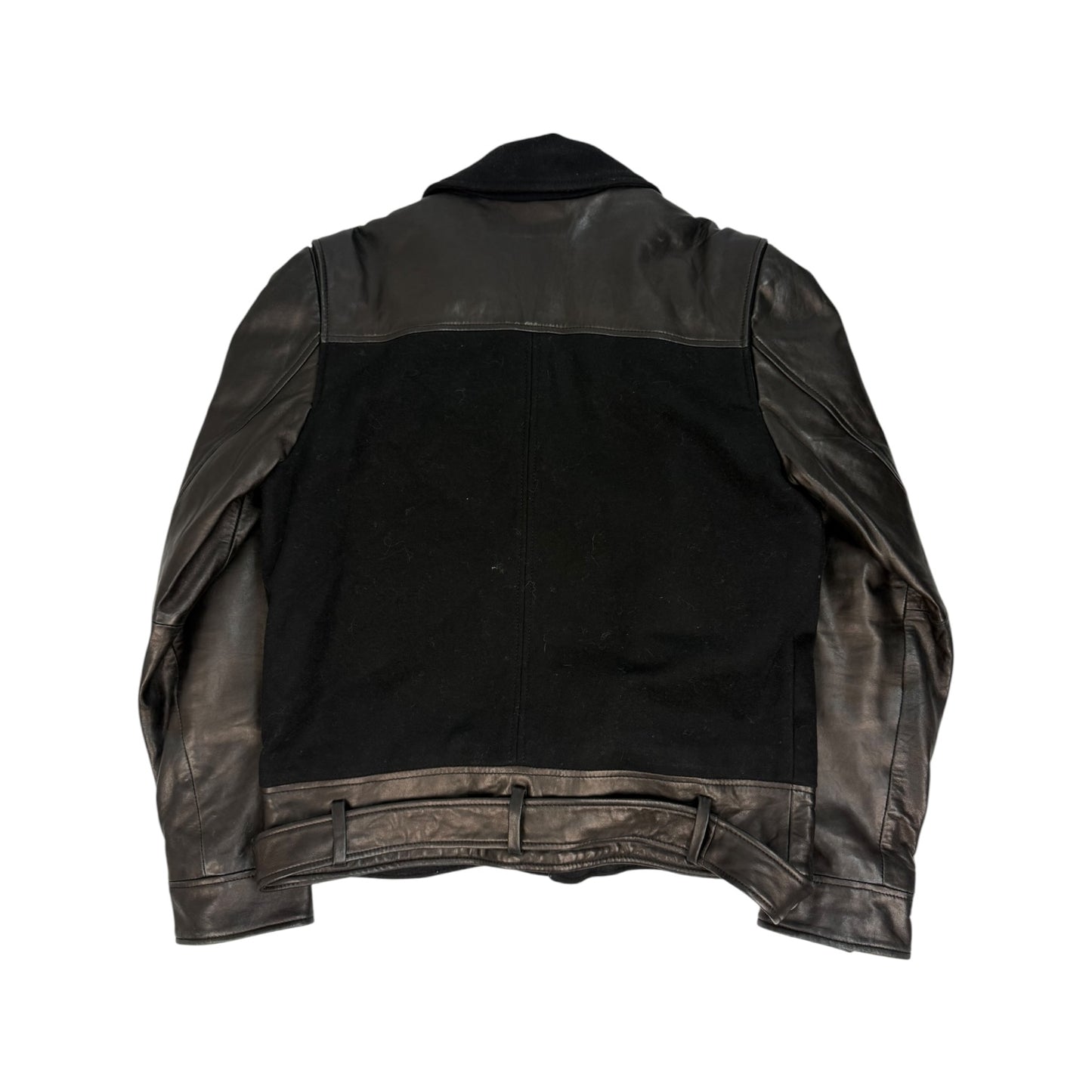 Vintage Galliano Lederjacke schwarz Gr. 52