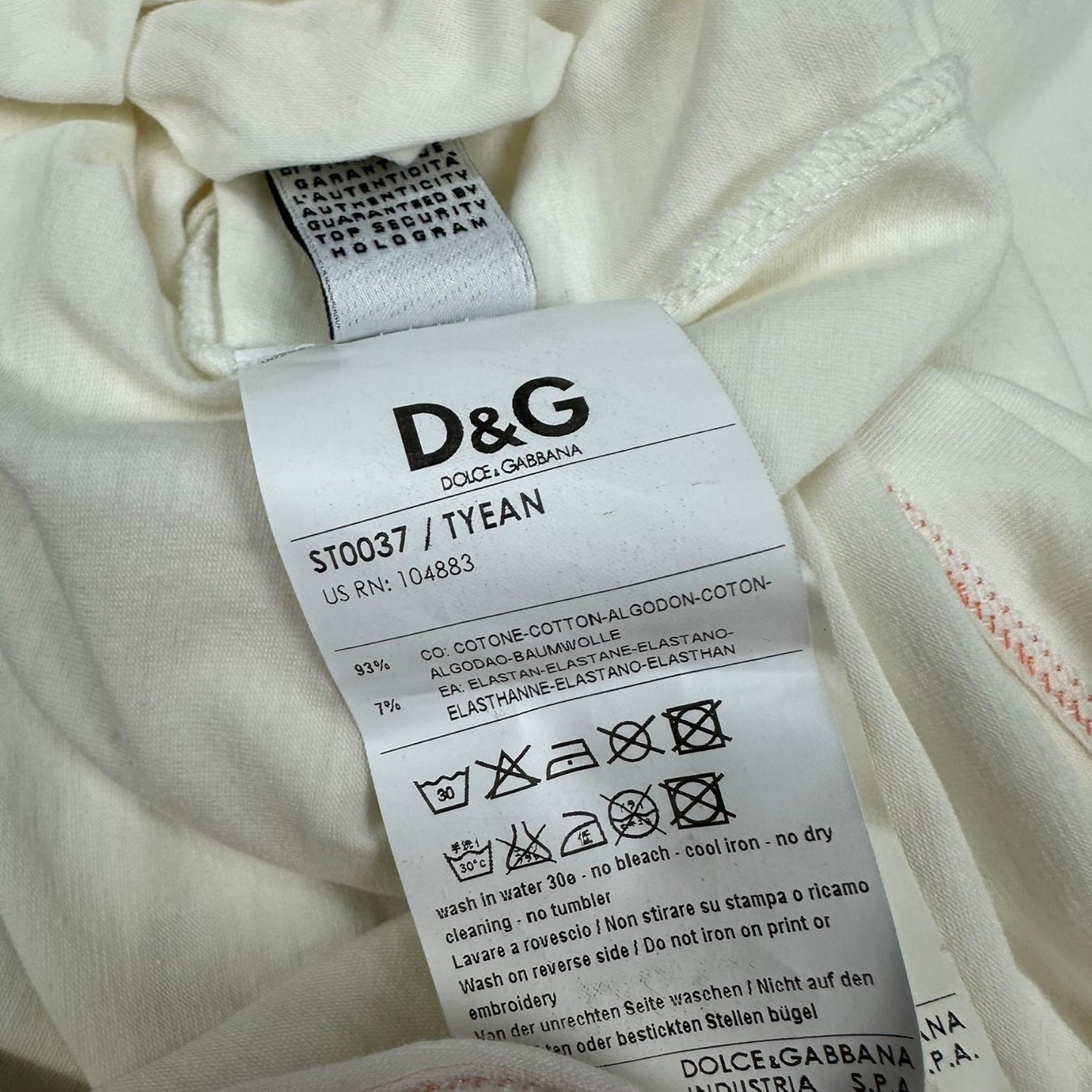 Vintage Dolce & Gabbana T-Shirt weiß Damen M