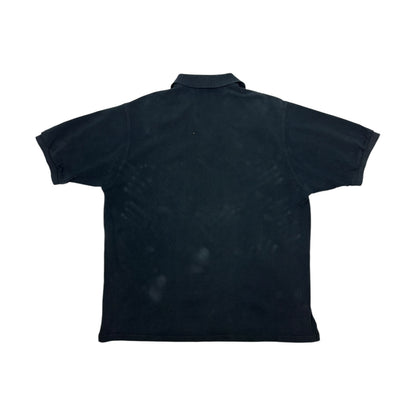 Vintage Burberry Polohemd schwarz Gr. XL