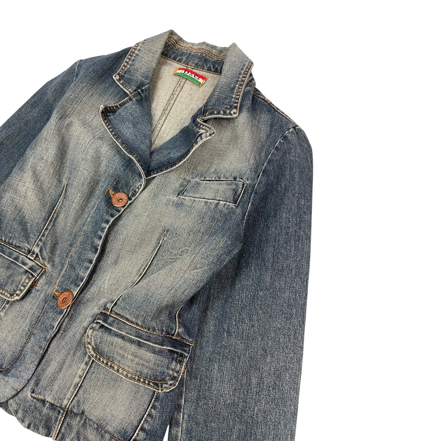 Vintage Dolce & Gabbana Jeansjacke hellblau M