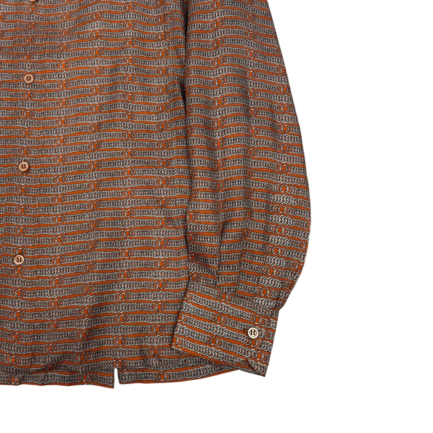 Vintage Hermes Hemd orange Gr. M