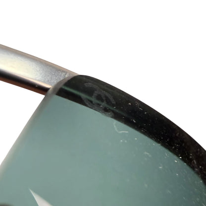 Vintage Chanel Sonnenbrille Silber