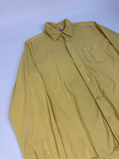 Vintage Prada Hemd gelb Gr. 43