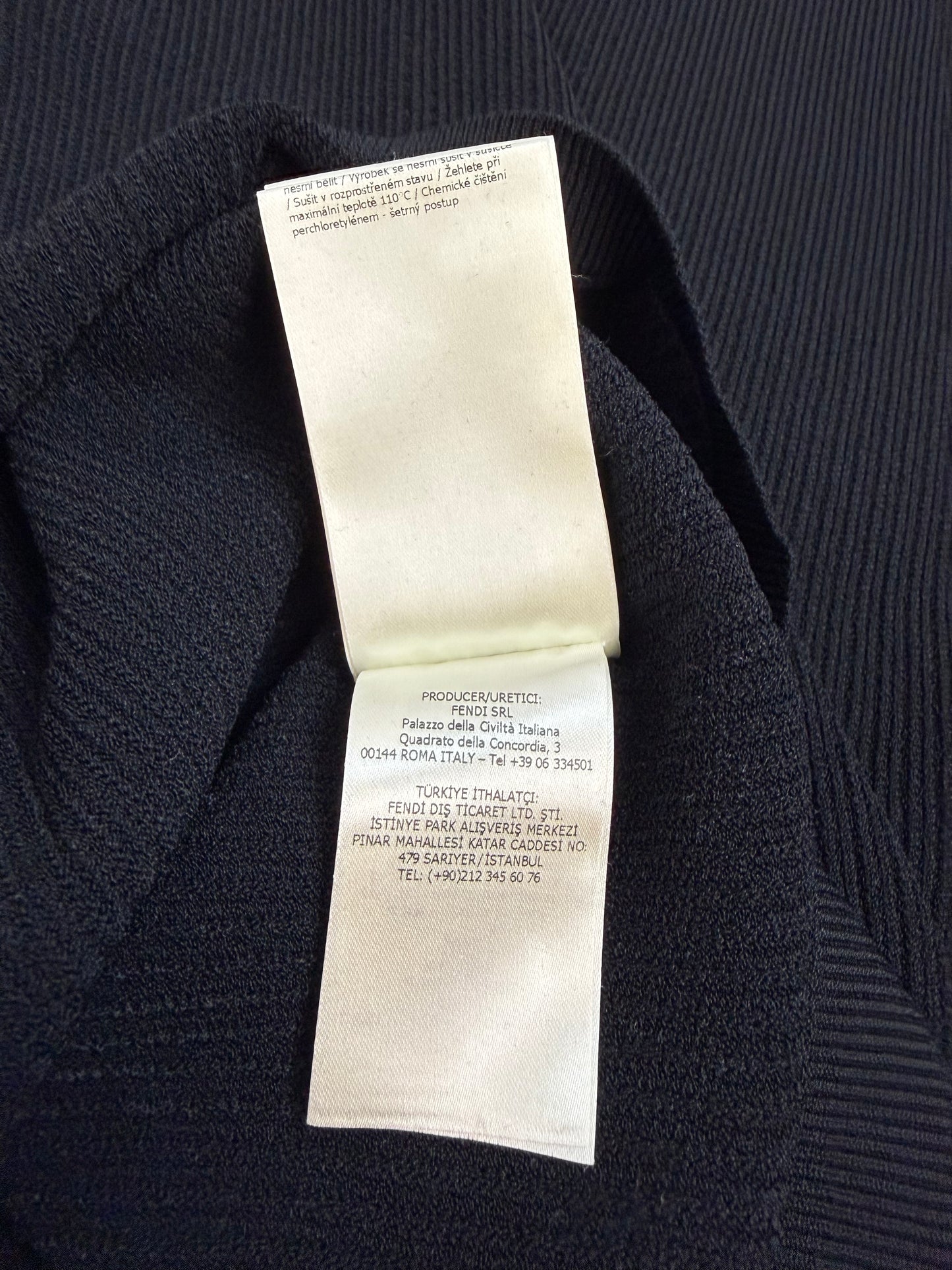 Fendi Slim Fit T-Shirt schwarz Gr. 46