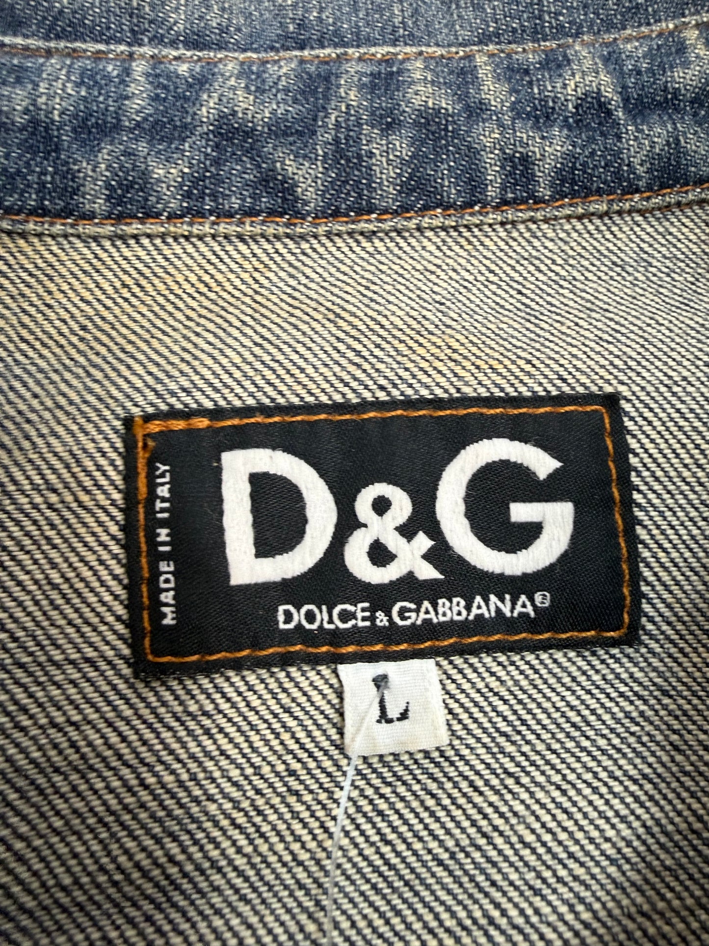 Vintage Dolce & Gabbana Jeansjacke blau Gr. L