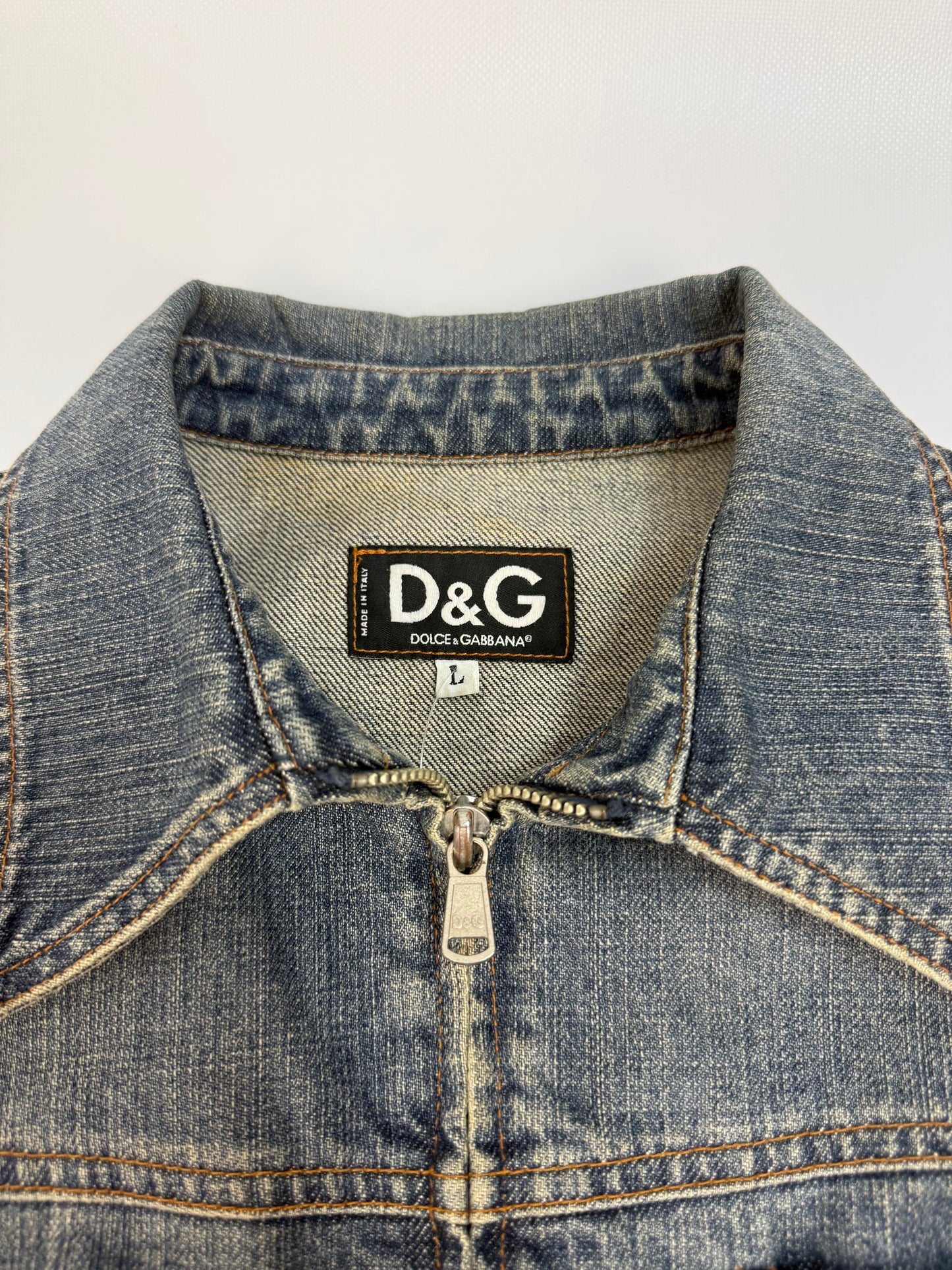 Vintage Dolce & Gabbana Jeansjacke blau Gr. L