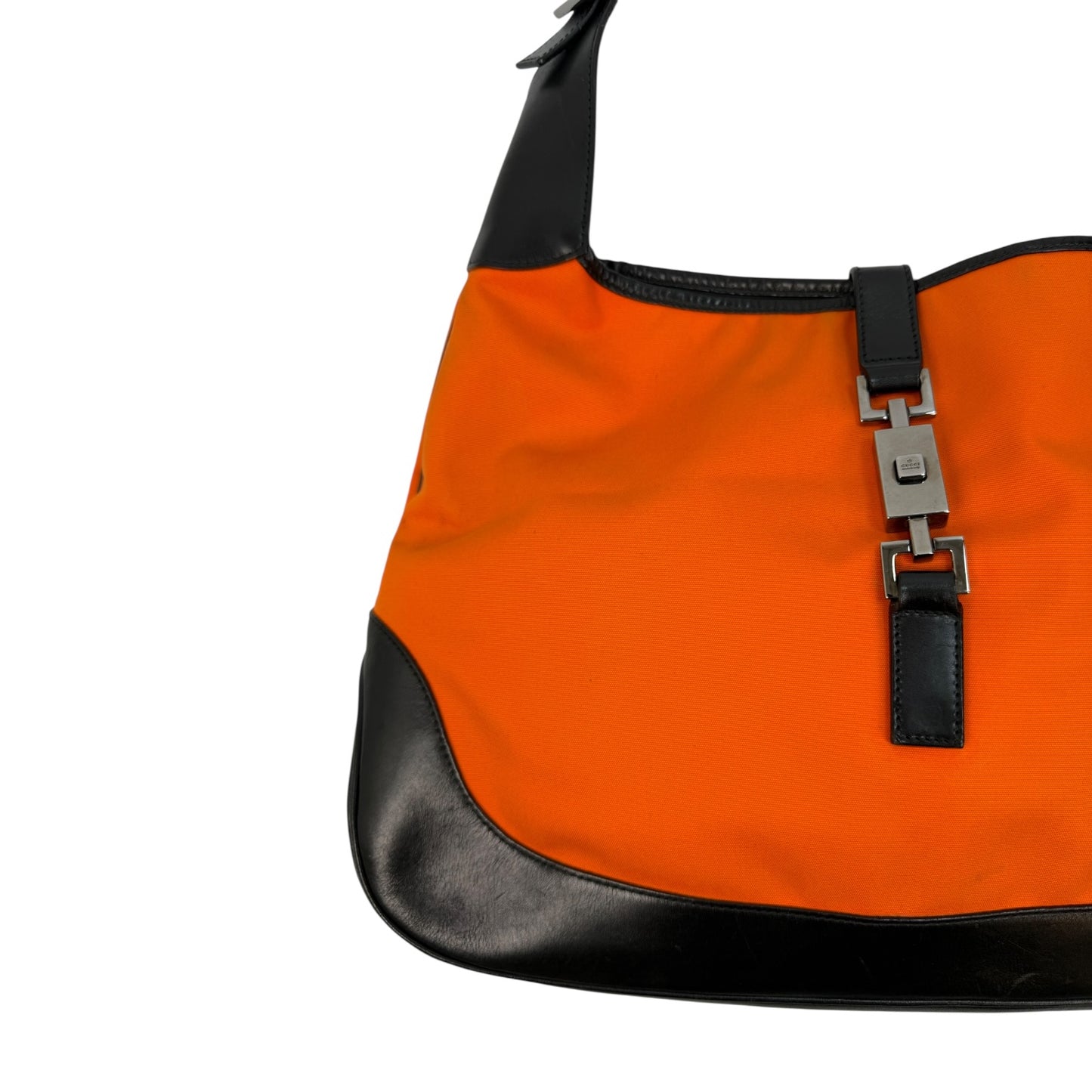 Vintage Gucci Jackie Schultertasche orange