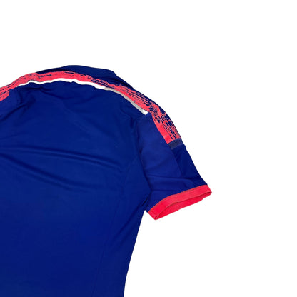 Vintage Adidas Japan Fußball Trikot rot / blau L