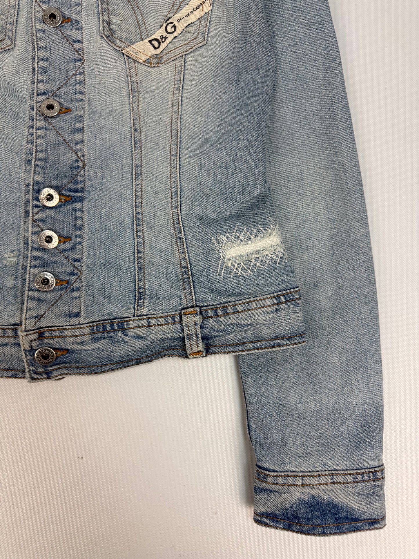 Vintage Dolce & Gabbana Jeansjacke hellblau Gr. S