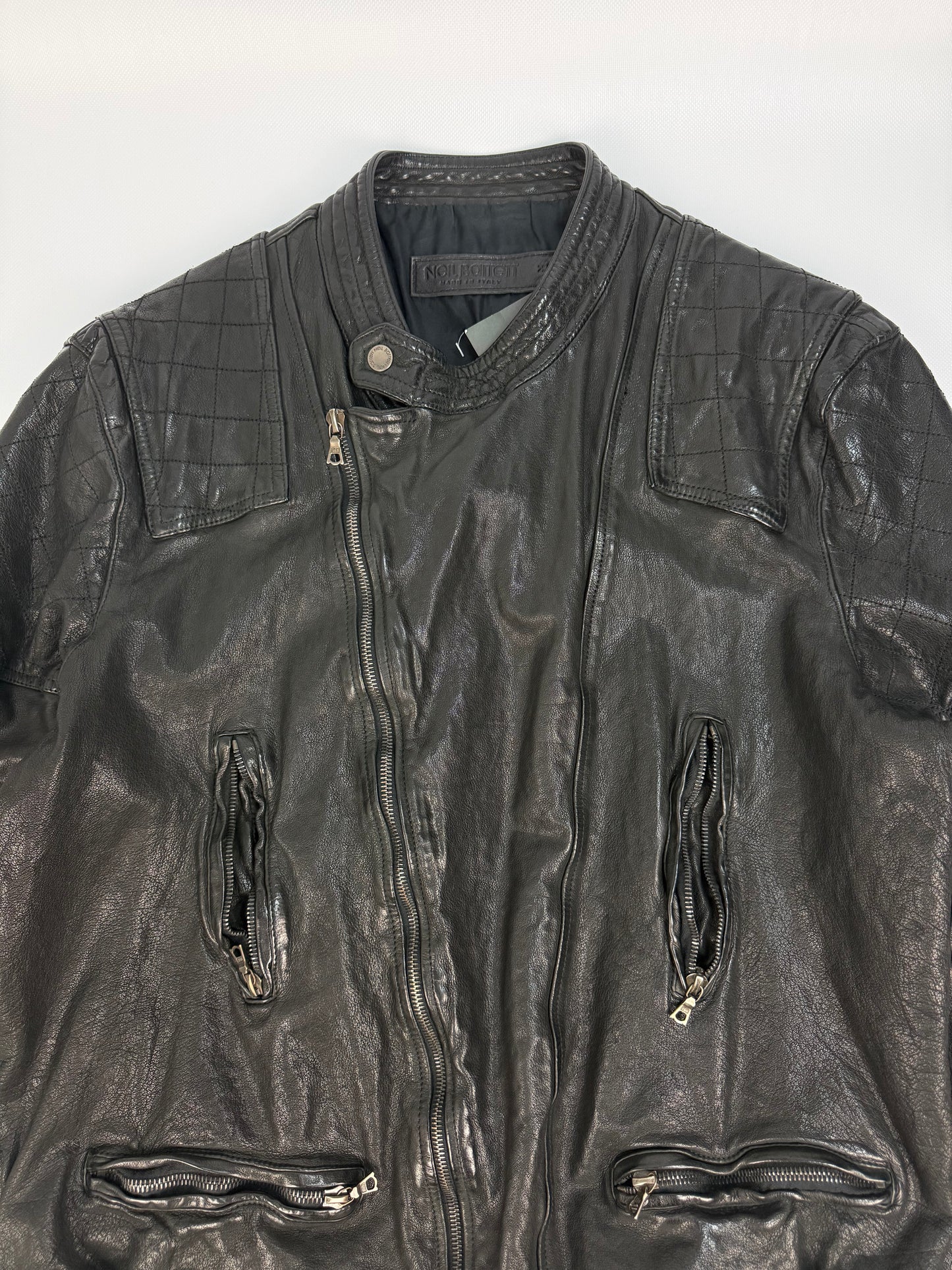 Vintage Neil Barrett Lederjacke schwarz Gr. XL