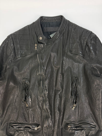 Vintage Neil Barrett Lederjacke schwarz Gr. XL