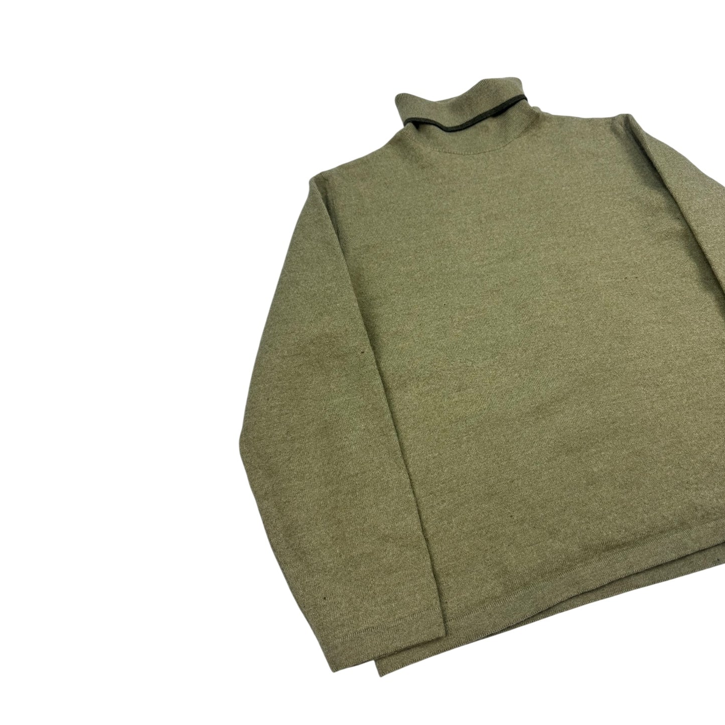 Vintage Burberry Rollkragenpullover grün 48