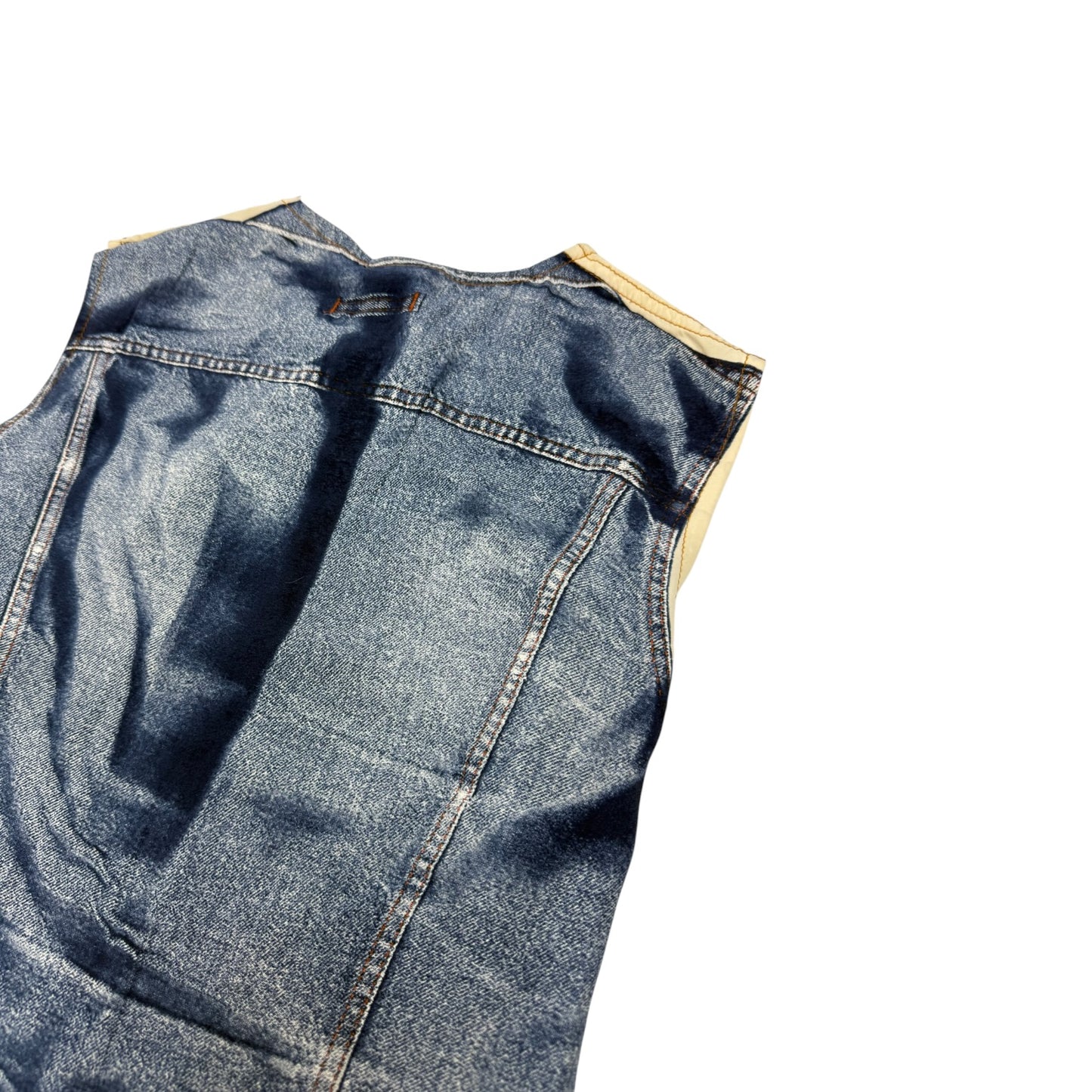 Vintage Gaultier Jeans Weste blau Gr. Damen M