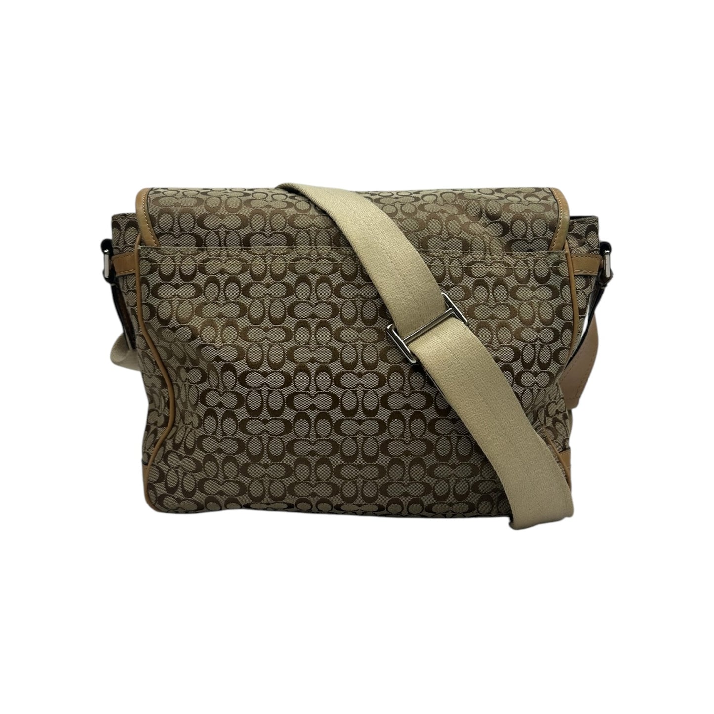 Coach Signature Messenger Umhängetasche beige/braun