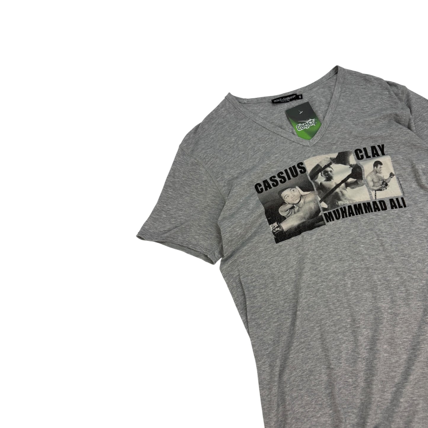 Vintage Dolce & Gabbana Muhammad Ali T-Shirt grau Gr. 48