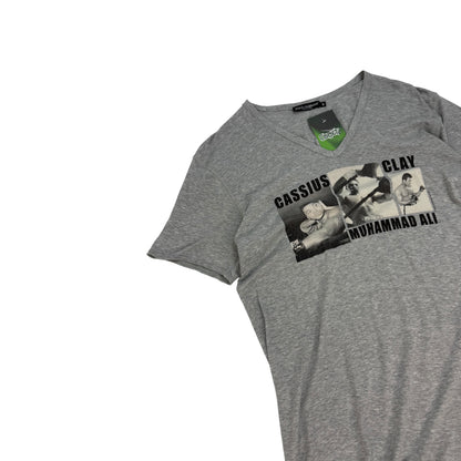 Vintage Dolce & Gabbana Muhammad Ali T-Shirt grau Gr. 48