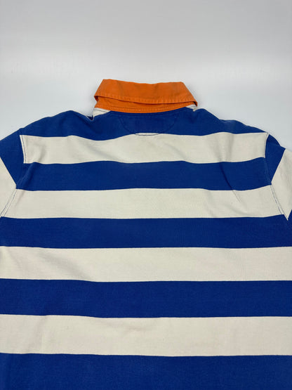 Vintage Polo Ralph Lauren Polohemd blau/weiß XXL