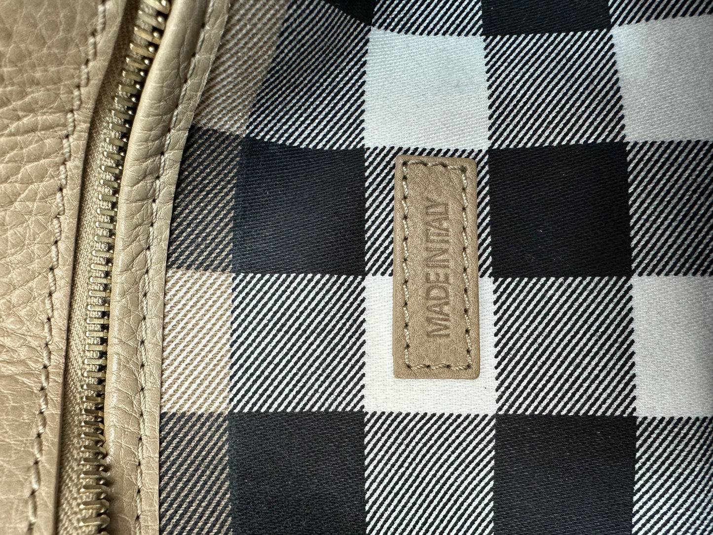 Vintage Burberry Soulder Bag beige/gold