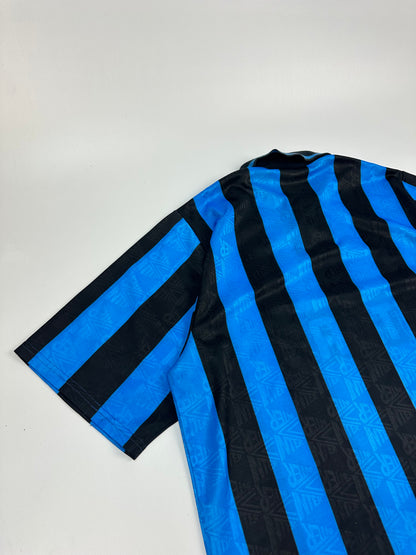 Vintage Umbro Inter Milan Jersey schwarz/blau Gr. M